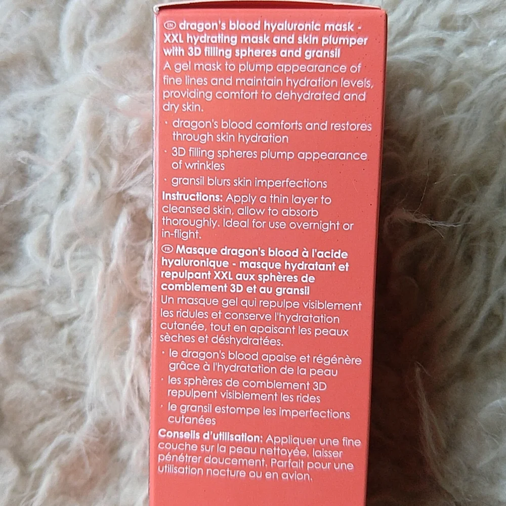 Rodial Dragon's Blood Hyaluronic Mask, 1.7 Fl Oz Skincare Hydrate and Tone